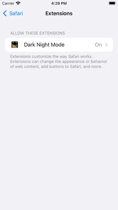 Dark Night Mode for Safari应用截图
