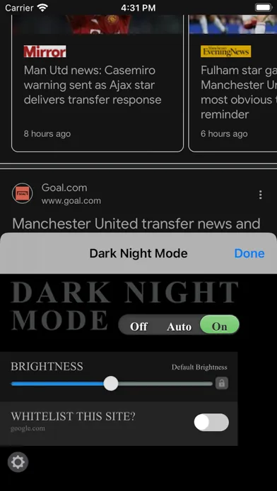 Dark Night Mode for Safari应用截图