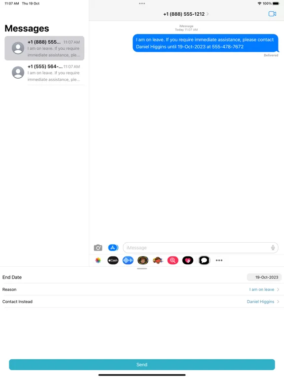 Zrzuty ekranu Speedy Reply iPad 