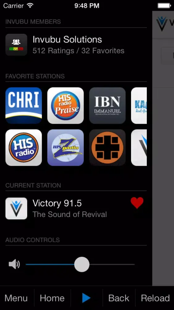 Capturas de pantalla de Invubu Radio