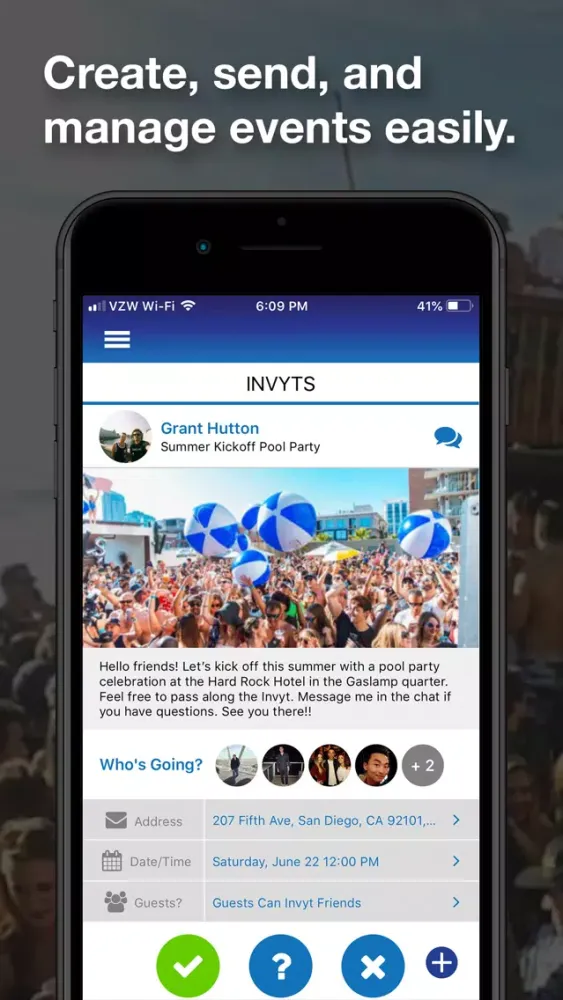 Zrzuty ekranu A Social Invitation App: Invyt