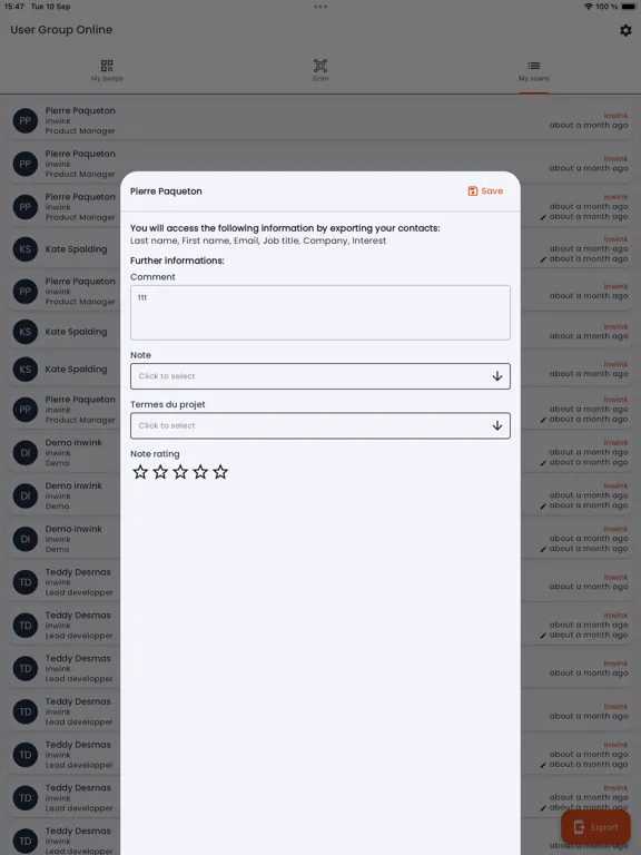 Скриншоты inwink Leadgen iPad 