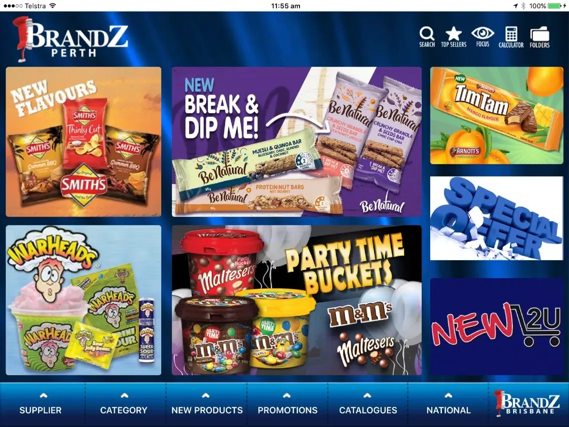 Capturas de tela do Brandz Perth iPad 