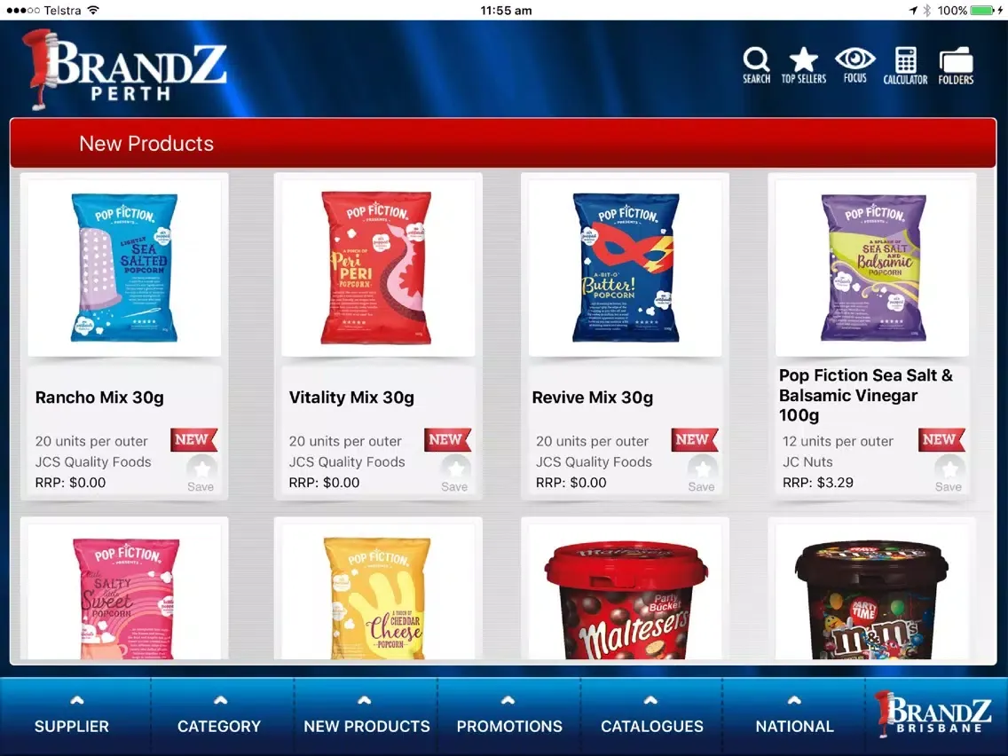 Capturas de tela do Brandz Perth iPad 