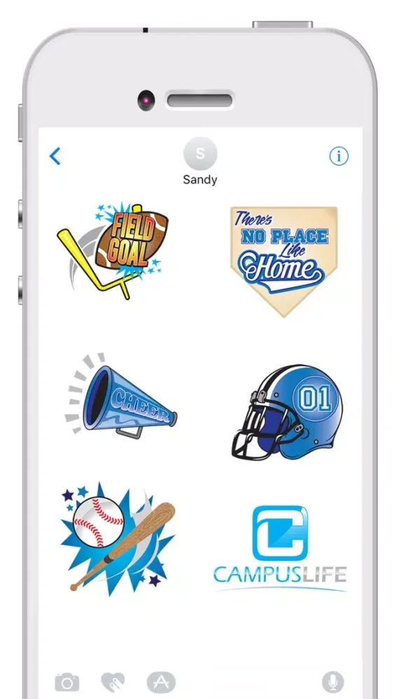 Capturas de tela do CampusLife Stickers