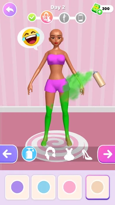 Zrzuty ekranu 3D Doll DIY: Babi Makeover