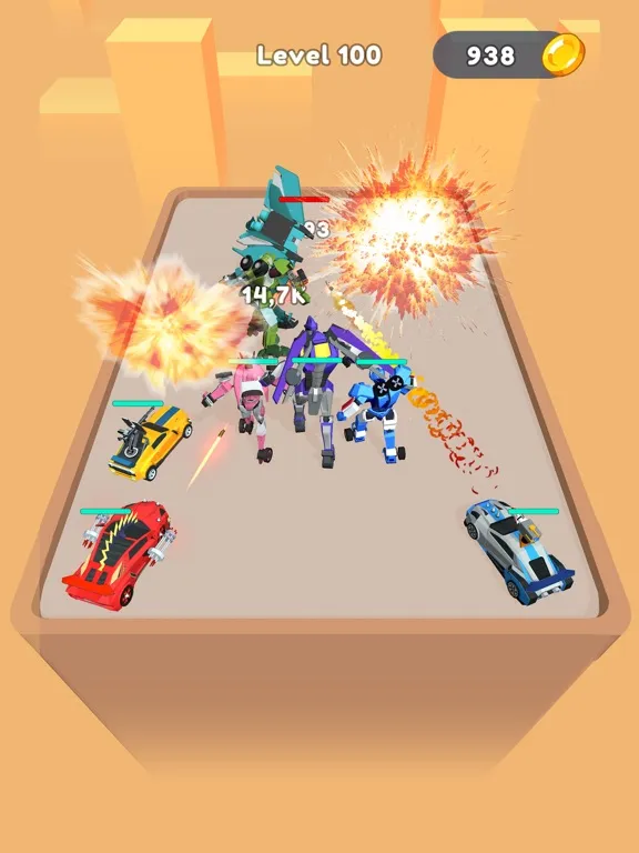 Merge Robot Master: Car Games iPad  Ekran Görüntüleri
