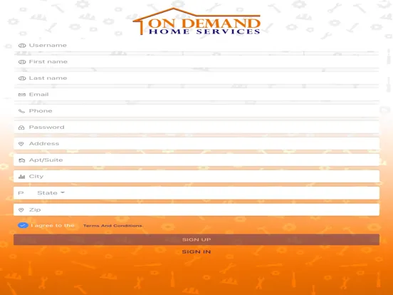On Demand Home Services - Tech iPad 應用截圖