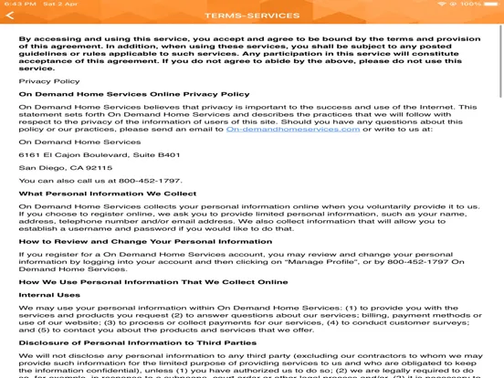 On Demand Home Services - Tech iPad 應用截圖