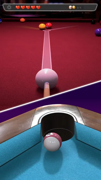 Tangkapan layar Billiards 3D King