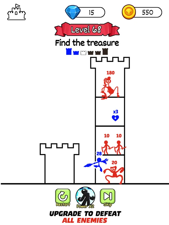 Stick Hero 2: Tower Defense iPad  سکرین شاٹس