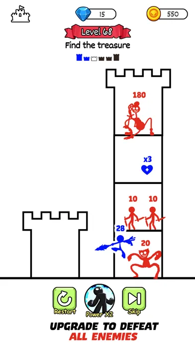 Stick Hero 2: Tower Defense سکرین شاٹس