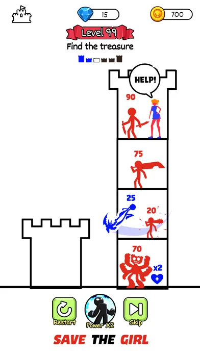 Stick Hero 2: Tower Defense سکرین شاٹس