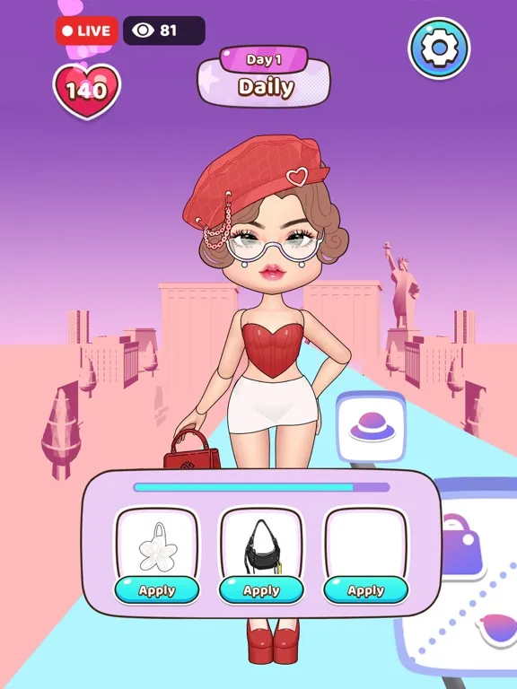 Captures d'écran de Fashion Battle: Dress Up Queen iPad 