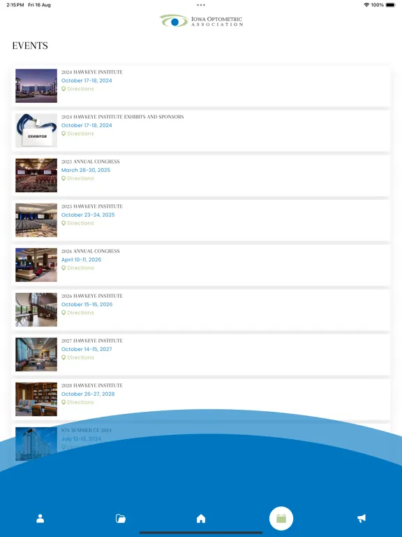 ภาพหน้าจอของ Iowa Optometric Assoc. - IOA iPad 