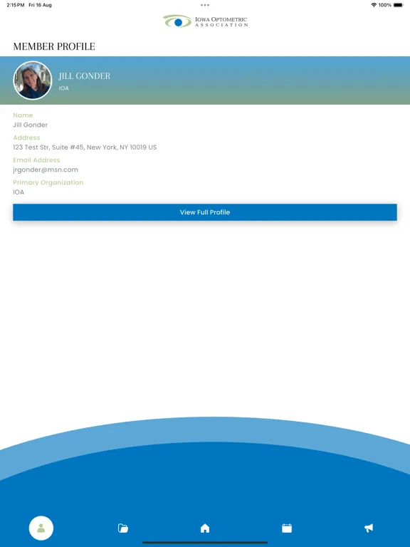 ภาพหน้าจอของ Iowa Optometric Assoc. - IOA iPad 