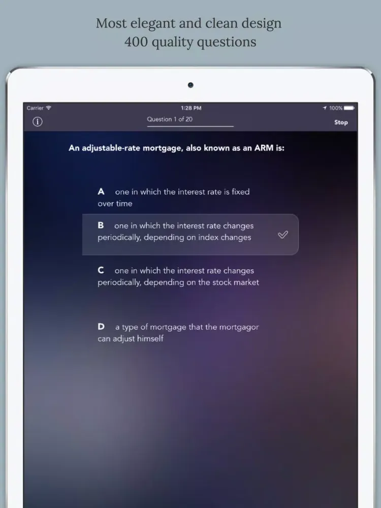 CA Real Estate Test Prep iPad 应用截图