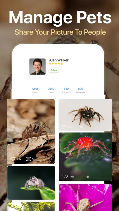 Zrzuty ekranu Spiders Identifier by Photo ID