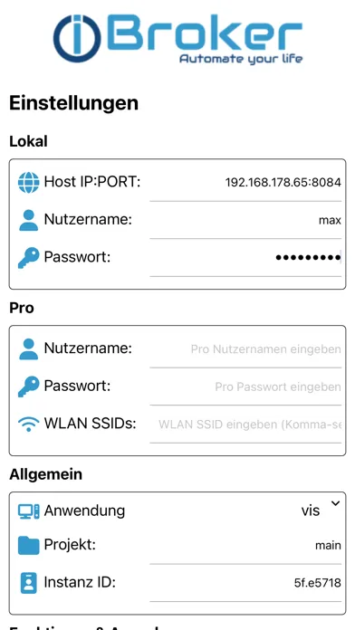 ioBroker Visu Screenshots