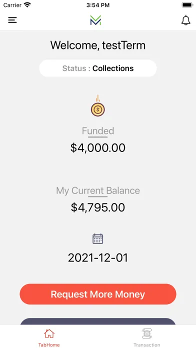 Tangkapan skrin MMP Merchant App