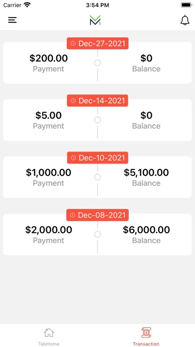 Tangkapan skrin MMP Merchant App