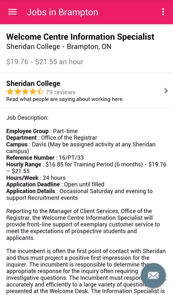 Jobs in Brampton, Canada应用截图