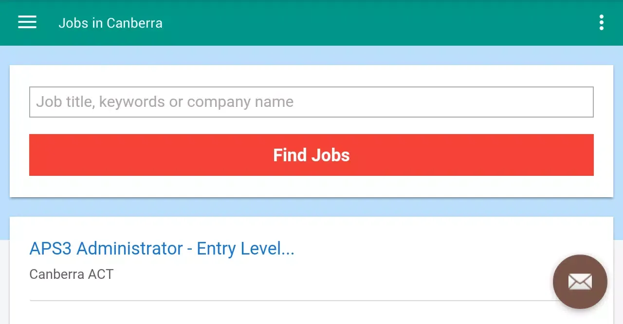 Zrzuty ekranu Jobs in Canberra, Australia