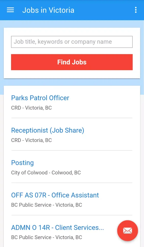 Ảnh chụp màn hình của Jobs in Victoria