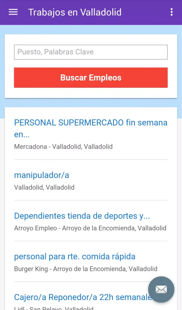 Capturas de pantalla de Trabajos en Valladolid, España