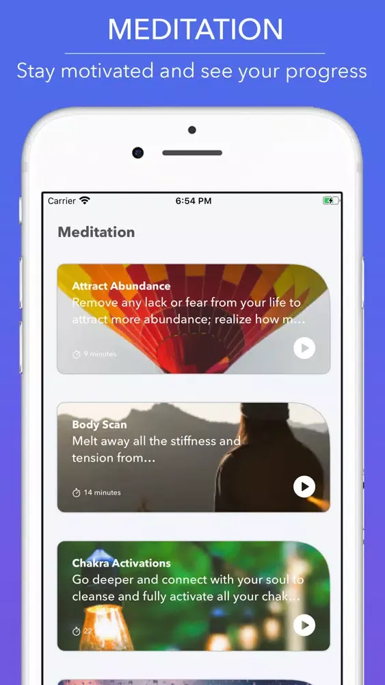iofit: Daily Yoga & Meditation Screenshots