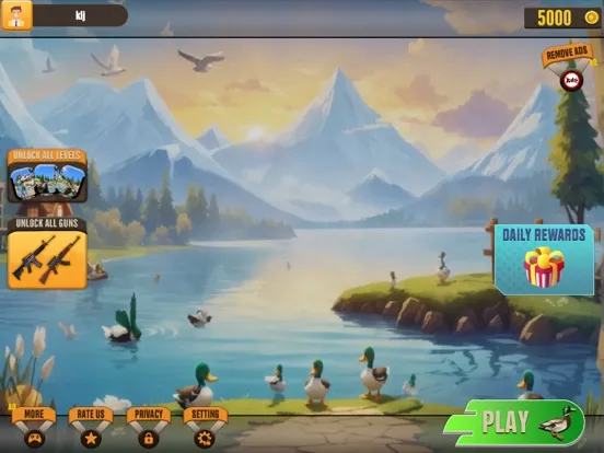 Wild Duck Hunter Shooting Game iPad  Screenshots