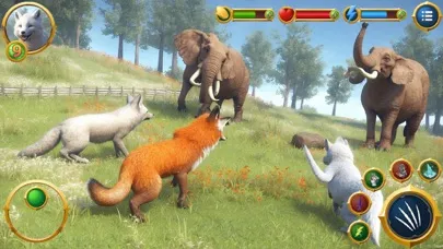 Virtual Arctic Fox Family Sim Screenshots