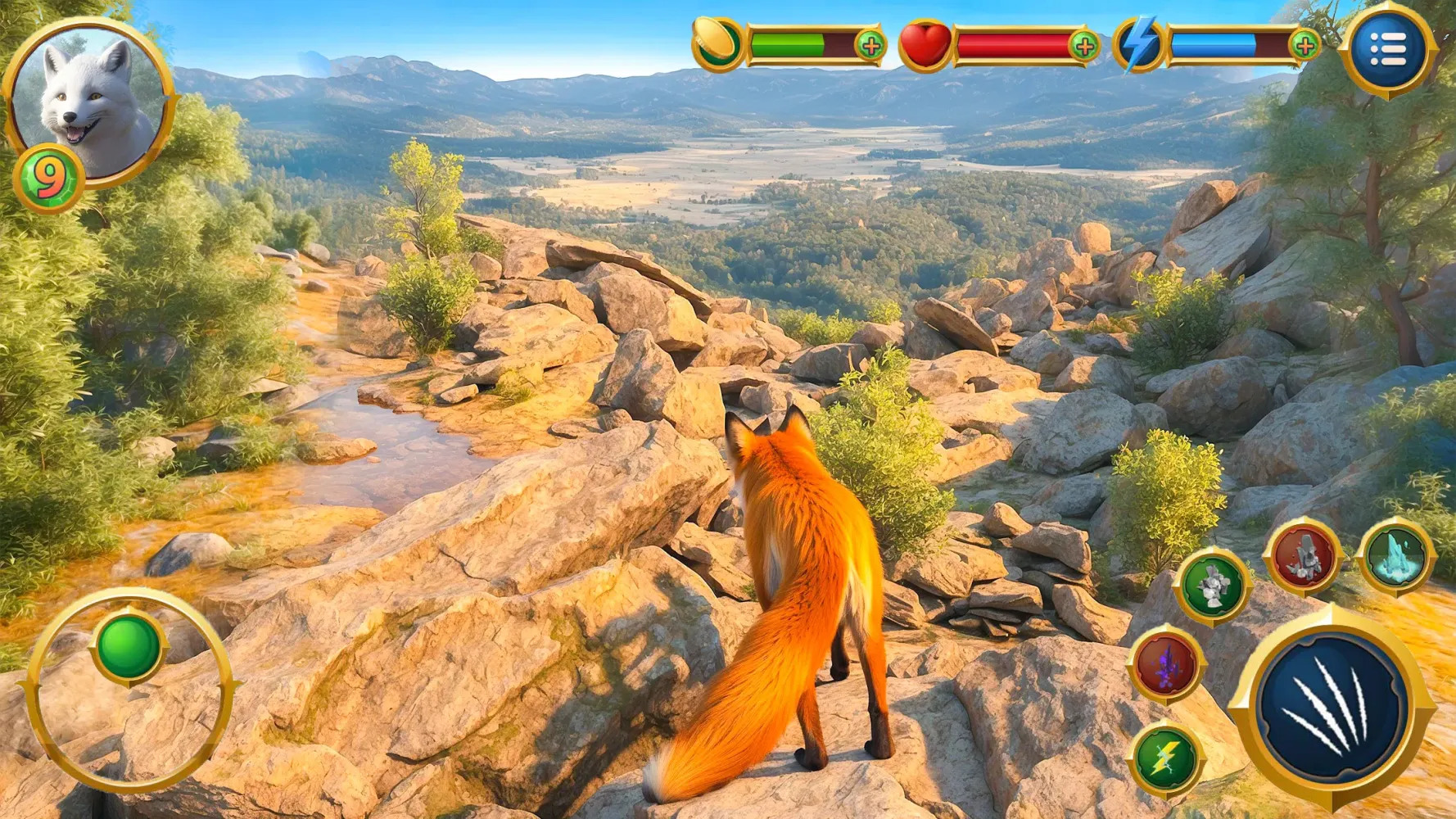 Virtual Arctic Fox Family Sim Screenshots