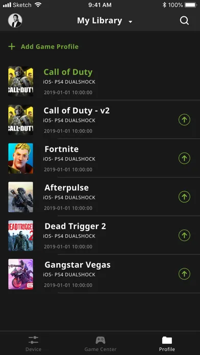 Ảnh chụp màn hình của K2 Mobile Game Dock App