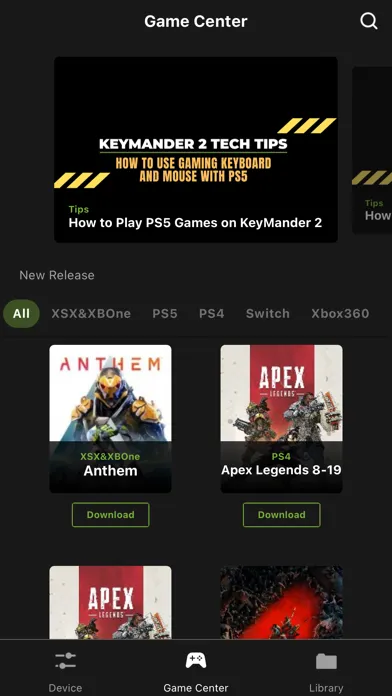 K2 App for KeyMander 2 Adapter Ekran Görüntüleri
