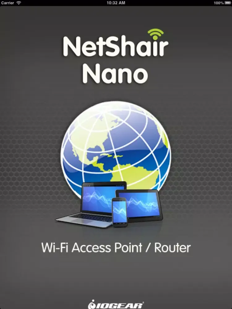 ภาพหน้าจอของ NetShair Nano iPad 