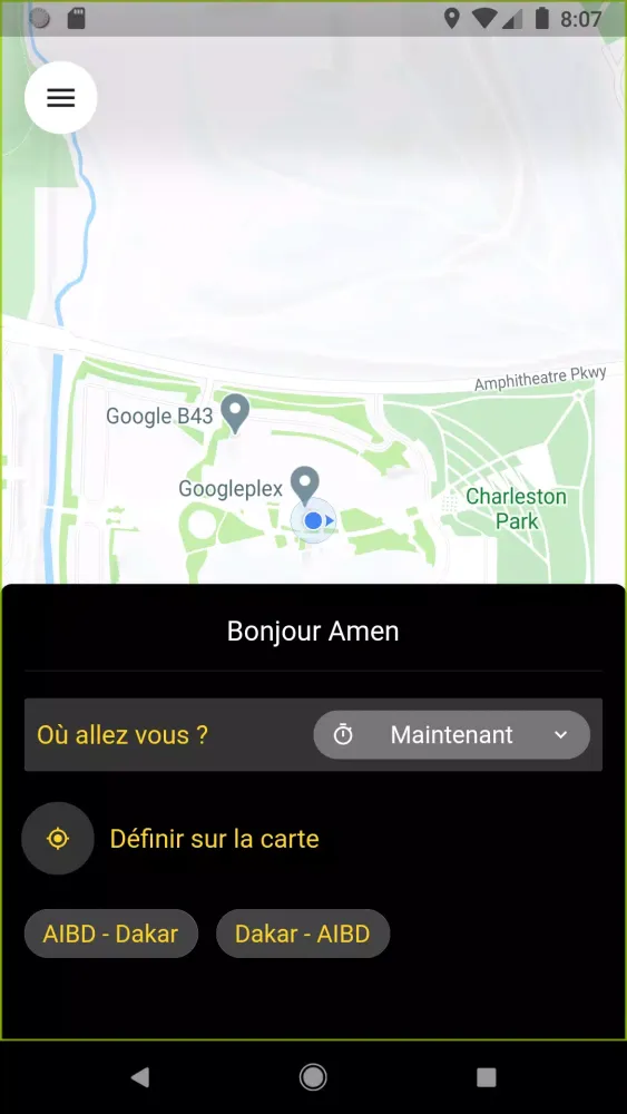 Capturas de pantalla de MAPAUTO Taxi VTC Dakar