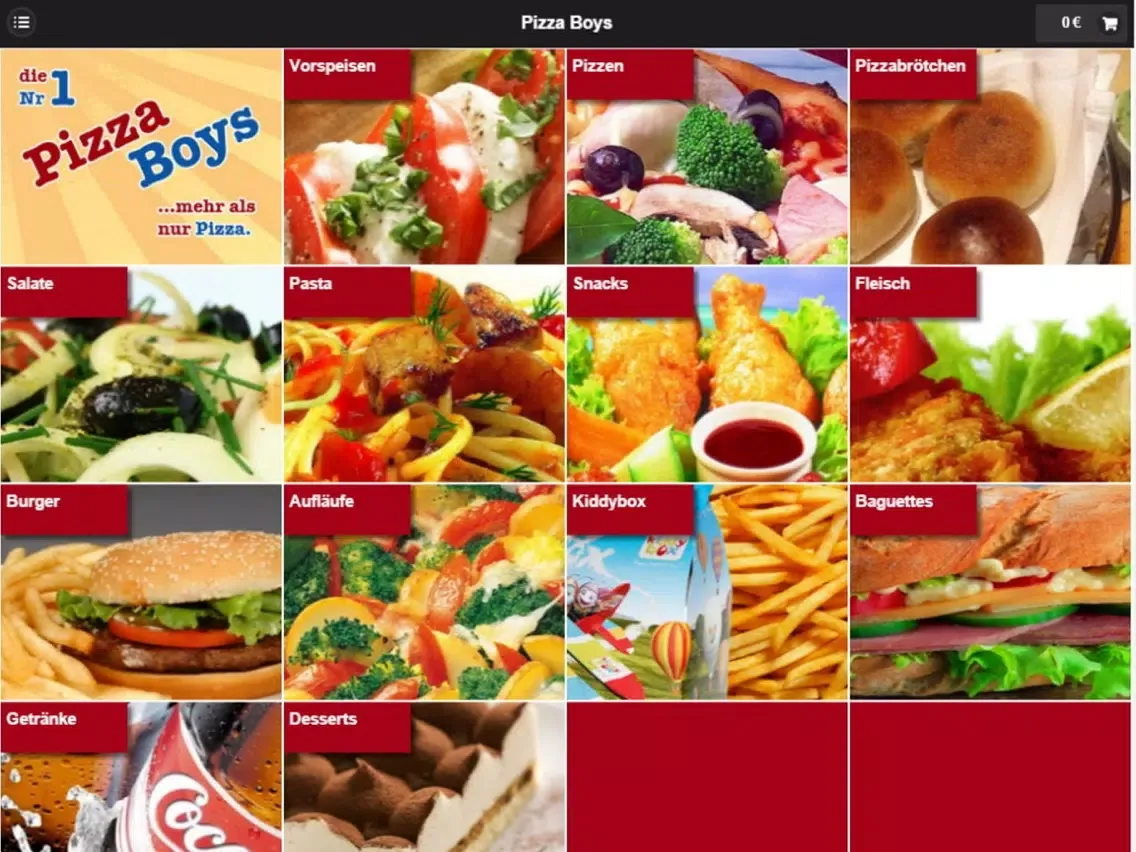 Zrzuty ekranu Pizza Boys Dortmund iPad 