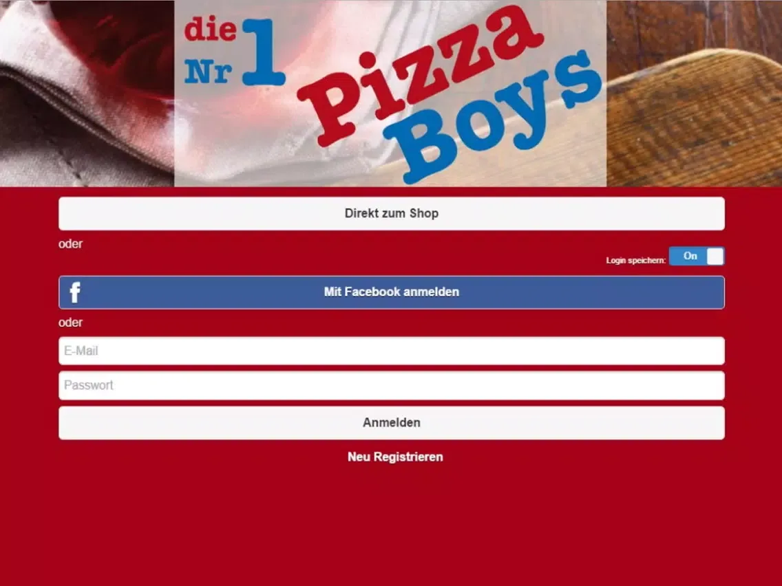 Zrzuty ekranu Pizza Boys Dortmund iPad 