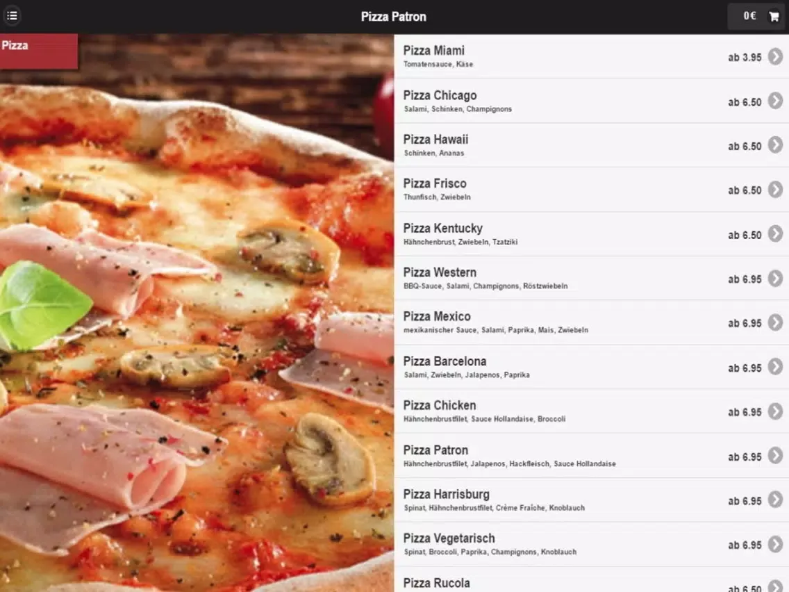 تصاویر Pizza Patron Münster iPad 