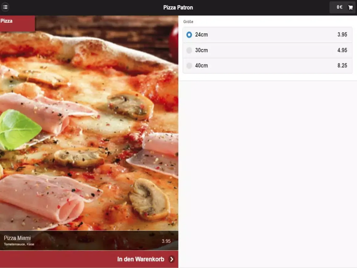 تصاویر Pizza Patron Münster iPad 