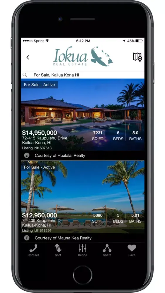 Iokua's Hawaii Real Estate MLS سکرین شاٹس