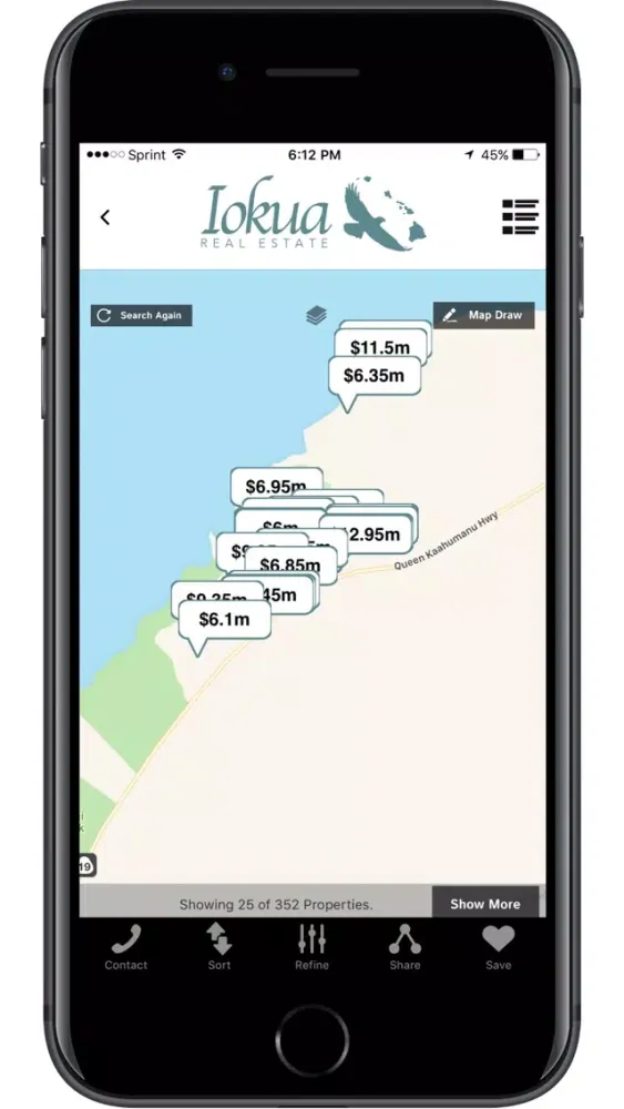 Iokua's Hawaii Real Estate MLS سکرین شاٹس