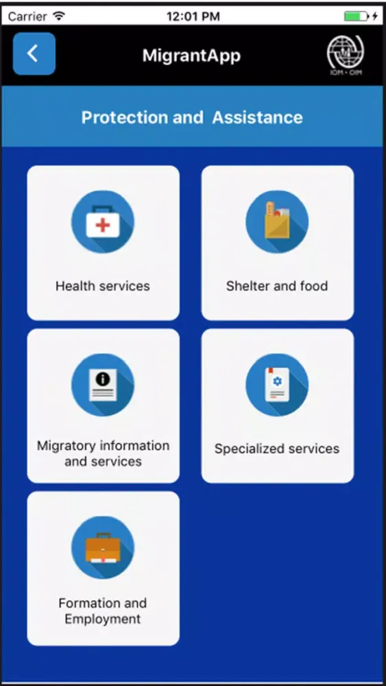 Скриншоты Migrant App