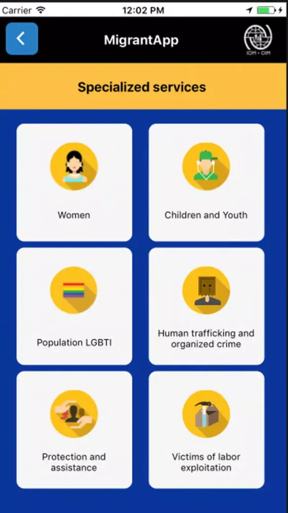 Скриншоты Migrant App