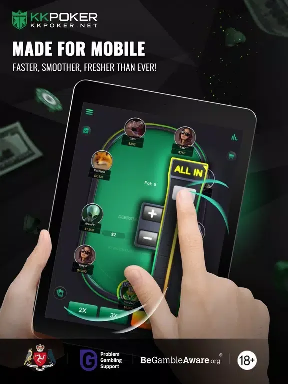 Zrzuty ekranu KKPoker - Holdem, Omaha, OFC iPad 