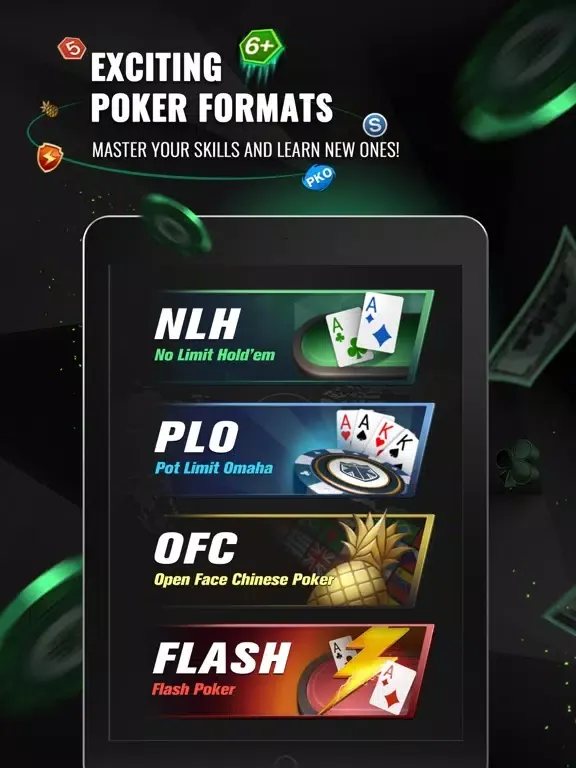 Zrzuty ekranu KKPoker - Holdem, Omaha, OFC iPad 