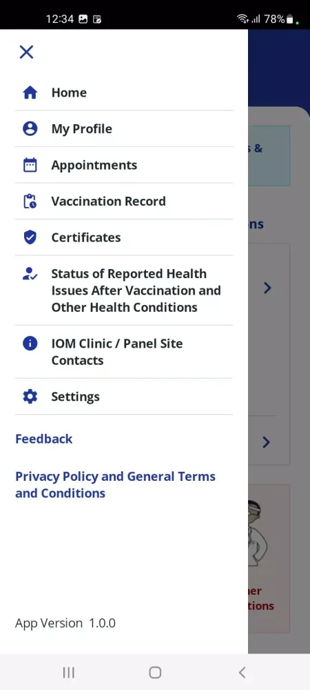 Tangkapan skrin IOM Vaccine