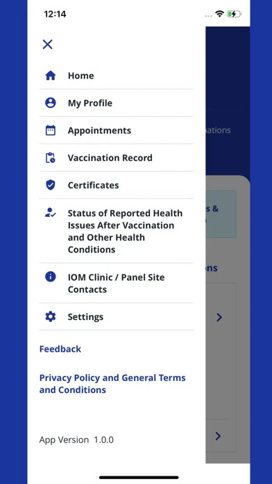 IOM Vaccine 스크린샷