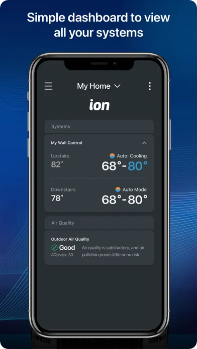 Tangkapan skrin Ion Home